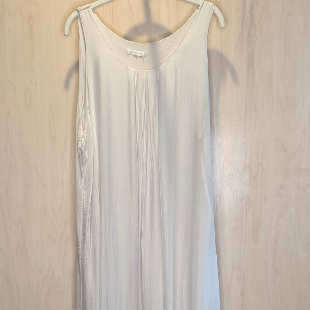 Oriana Milio Mila White Midi Dress Size M